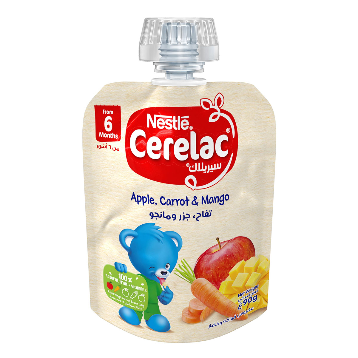 Nestle Cerelac Apple, Carrot & Mango 90g