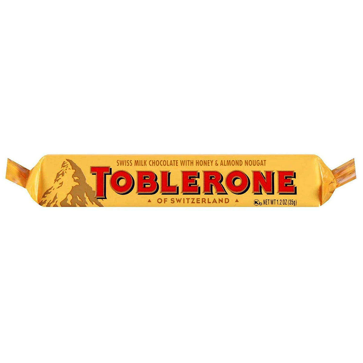 Toblerone Swiss Milk Chocolate With Honey & Almond Nougat 35g