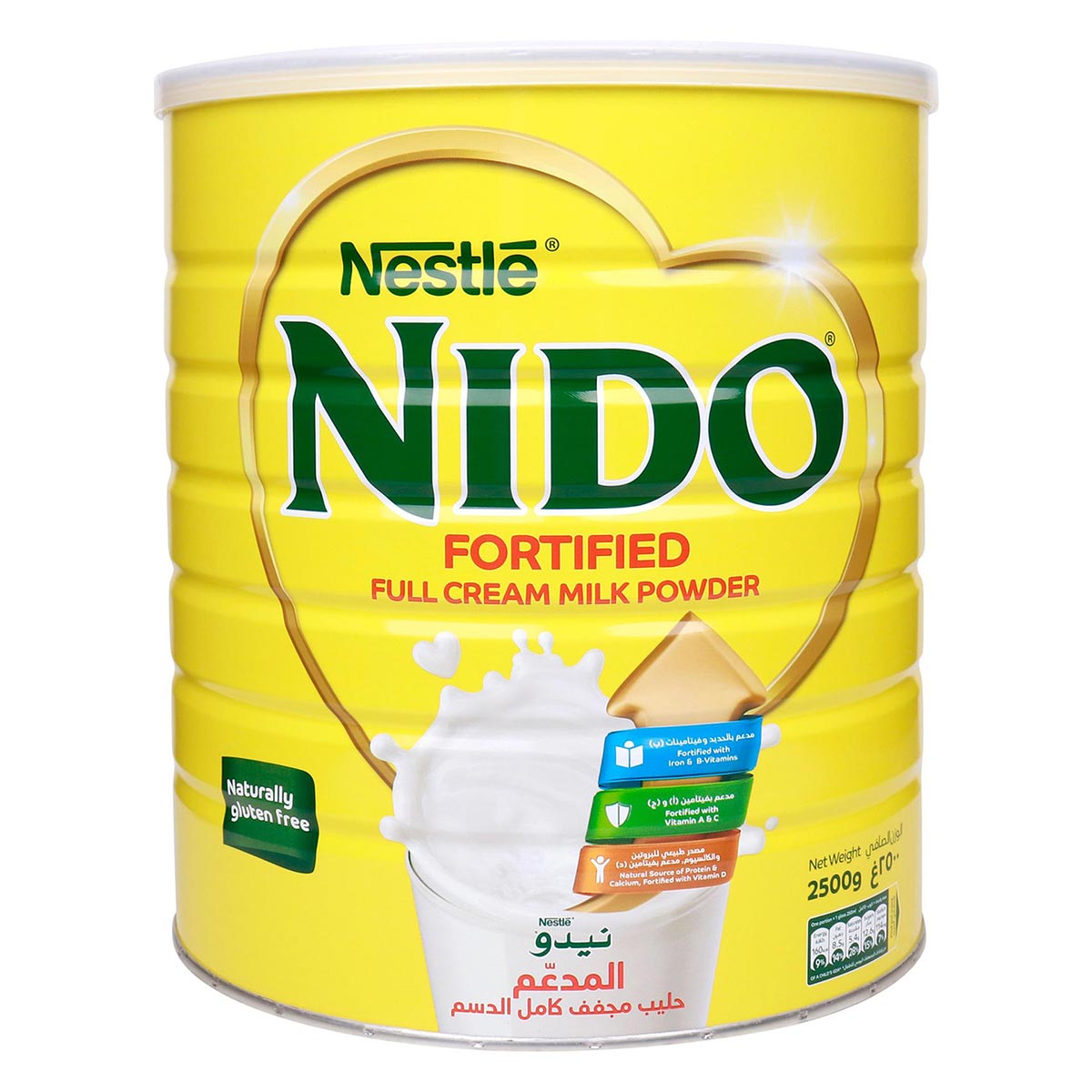 Nestle Nido Fortified Full Cream Milk Powder 2.5Kg