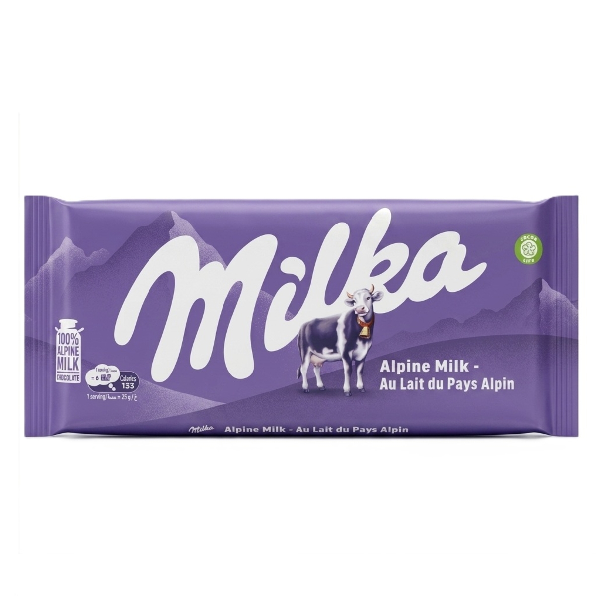 Milka Alpine Milk Chocolate Bar 98g