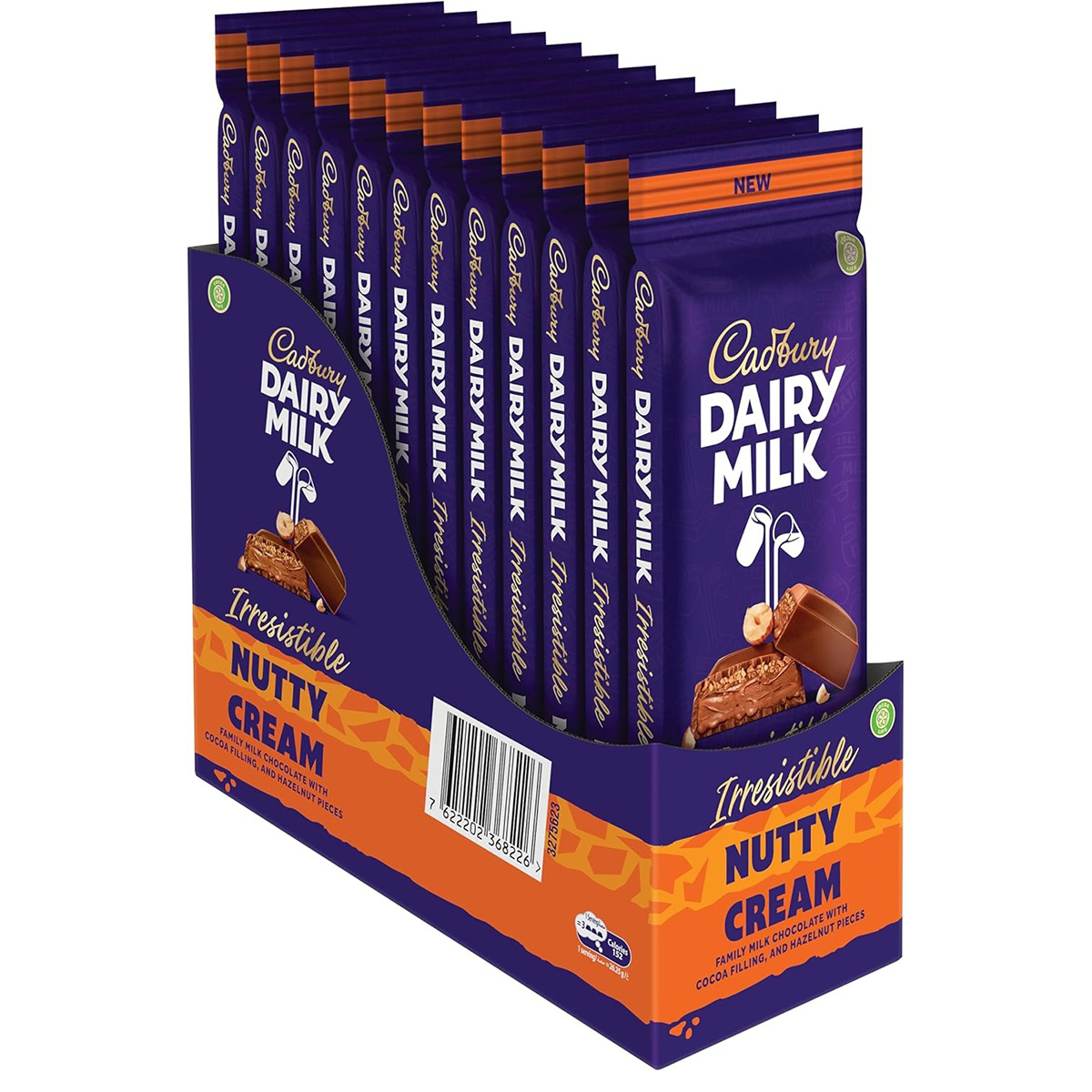 Cadbury Dairy Milk Irresistible Nutty Cream Chocolate 105g