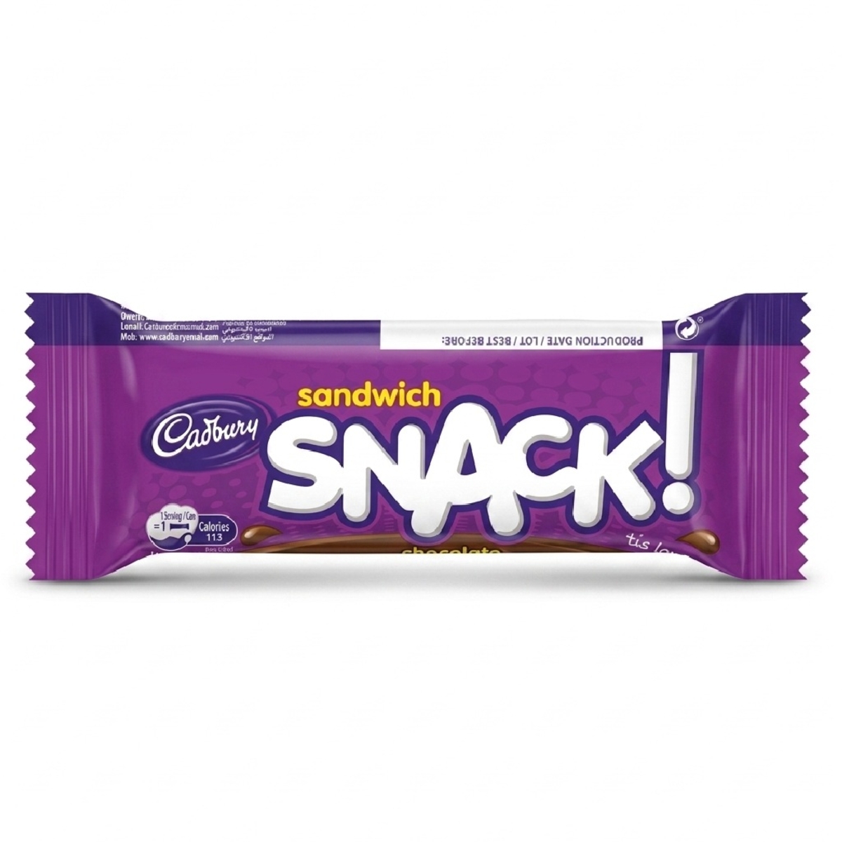 Cadbury Snack Sandwich Chocolate 22g