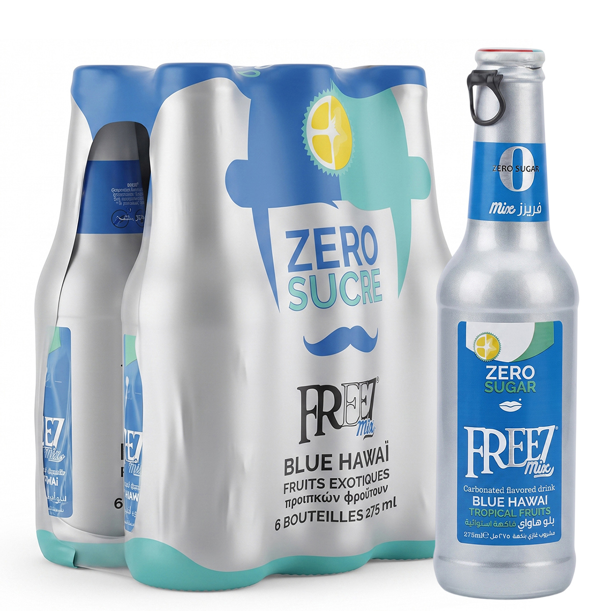 Freez Mix Blue Hawai Tropical Fruits Zero Sugar 275ml