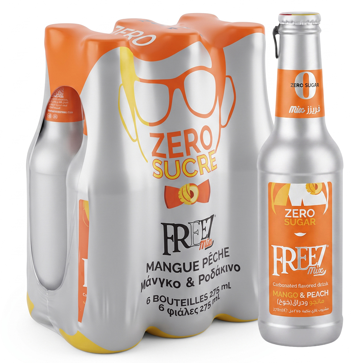 Freez Mix Zero Sugar Mango & Peach 275ml