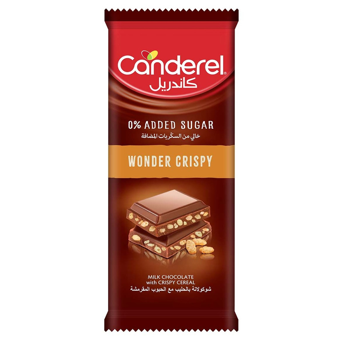Canderel Wonder Crispy Milk Chocolate with Cereal 100g