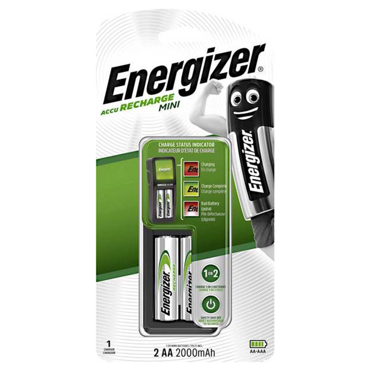 Energizer Mini Accu Charger Ch2Pc4