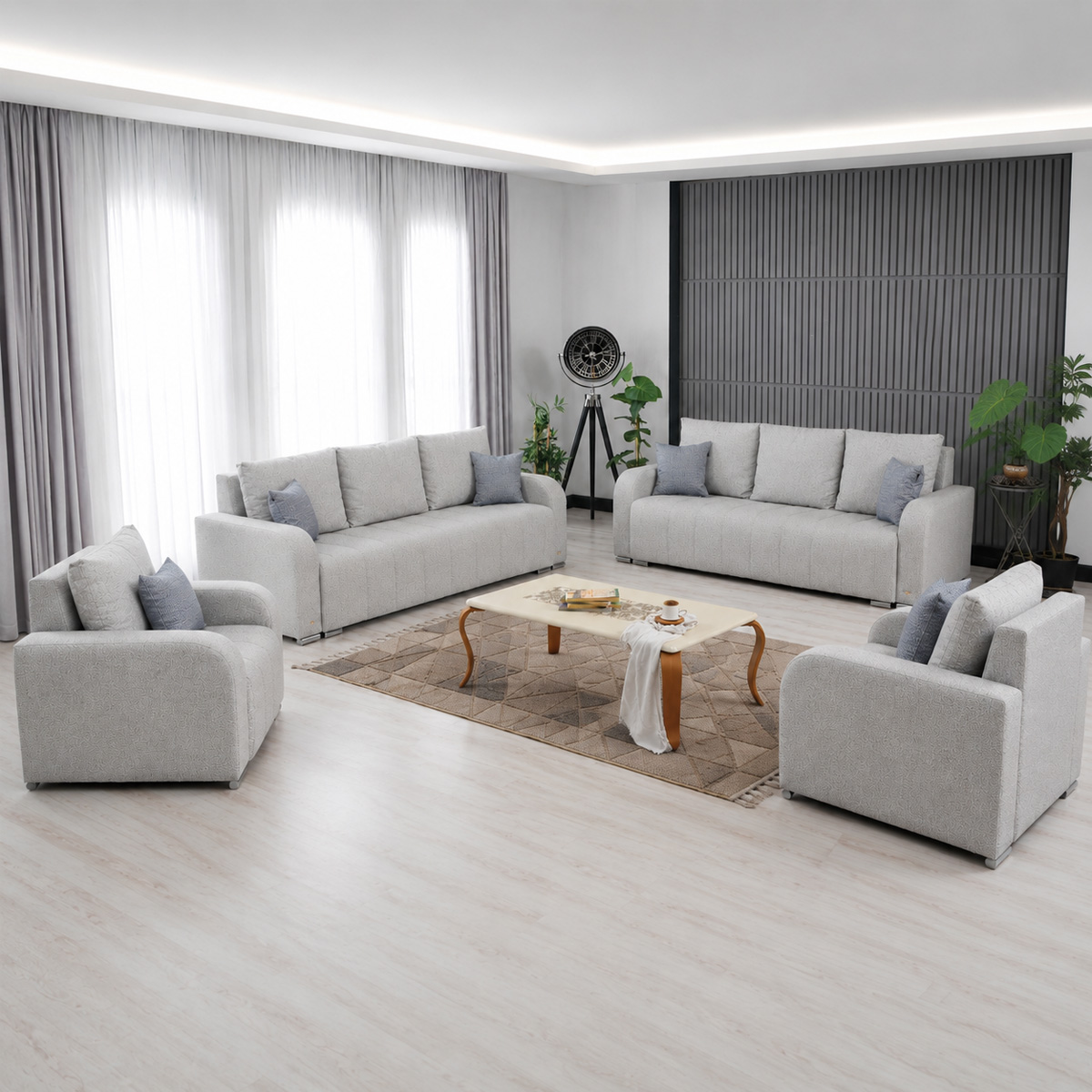 Braga Sofa Set 2X3Seater 2X1Seater