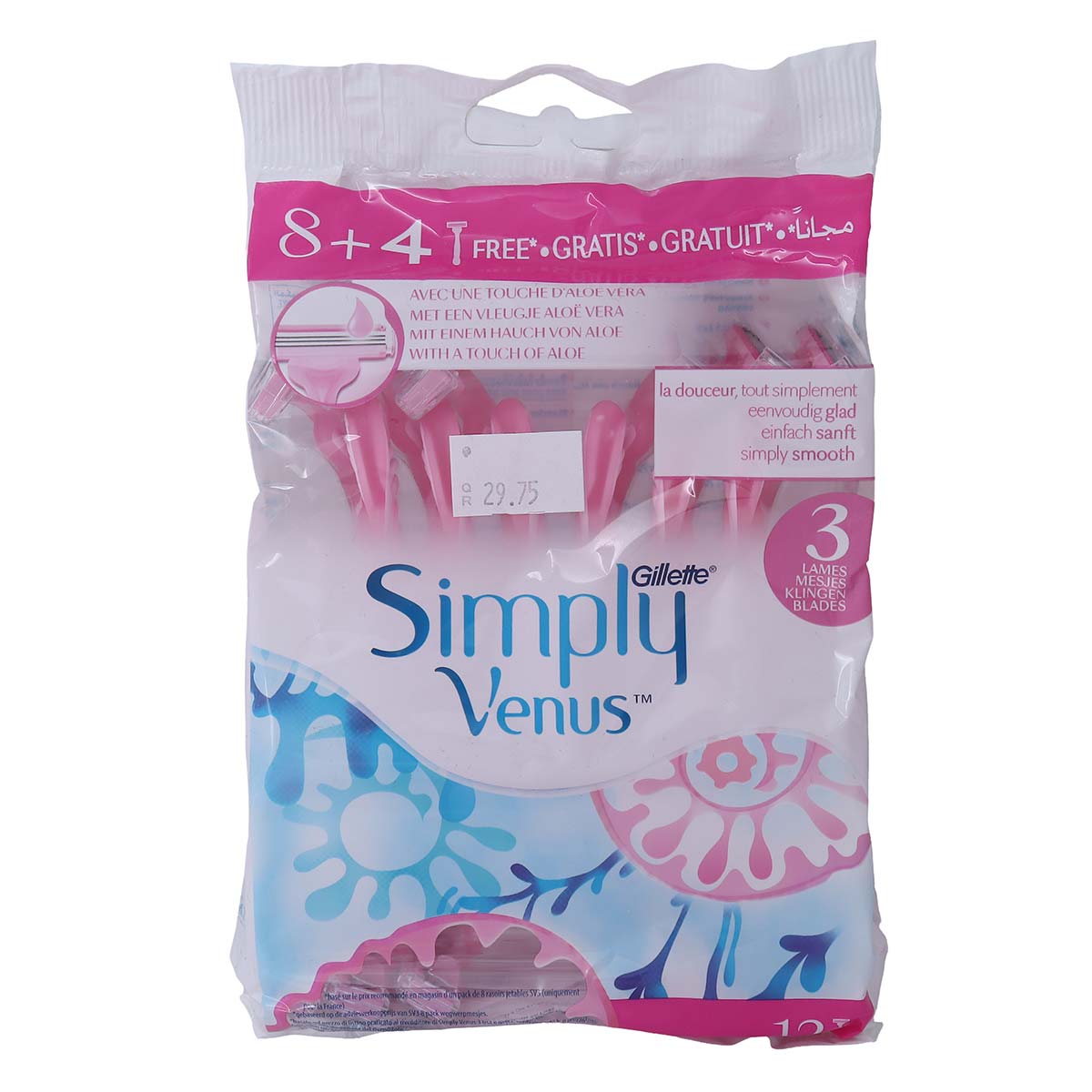 Gillette Simply Venus Razor 8+4Free