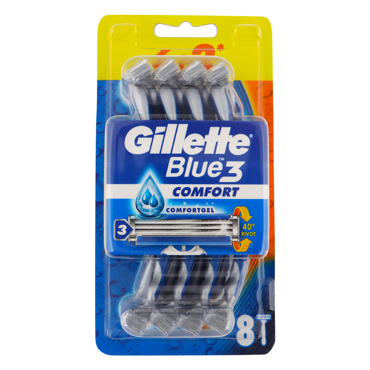 Gillette Blue 3 Comfort Razor 8 Pieces | Personal Care | Shaving & Hair Removal | Mens Razors & Blades
