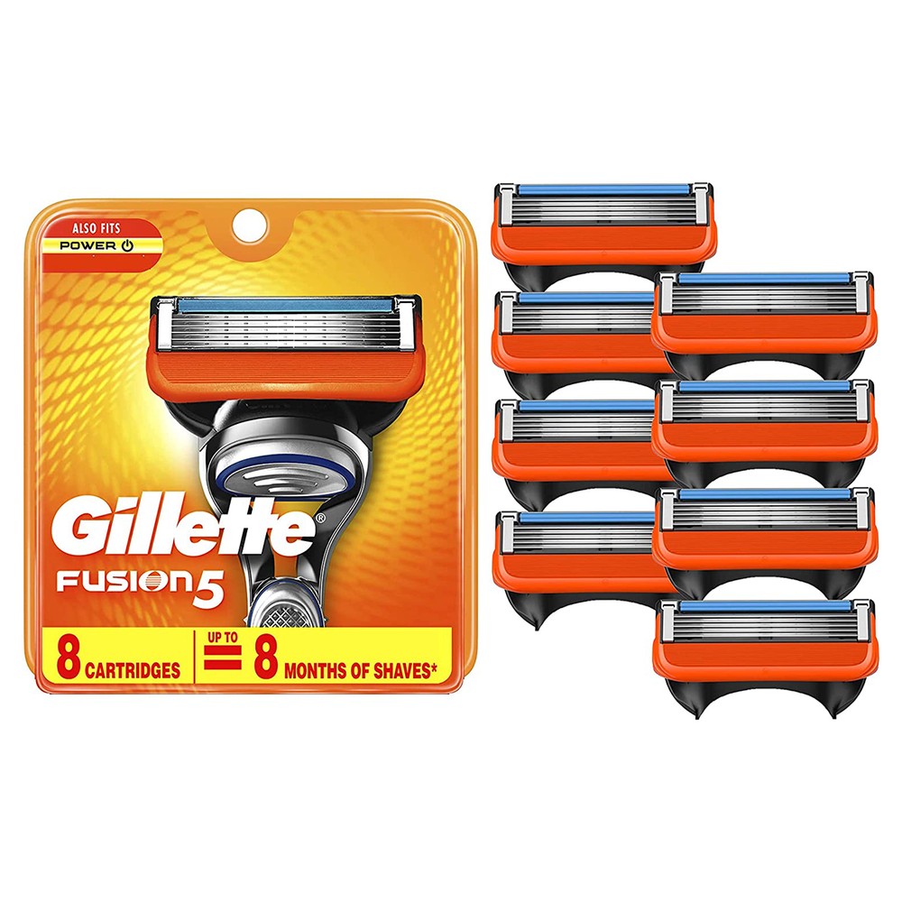 Gillette Fusion 5 Shaving Blades 8 Cartridges