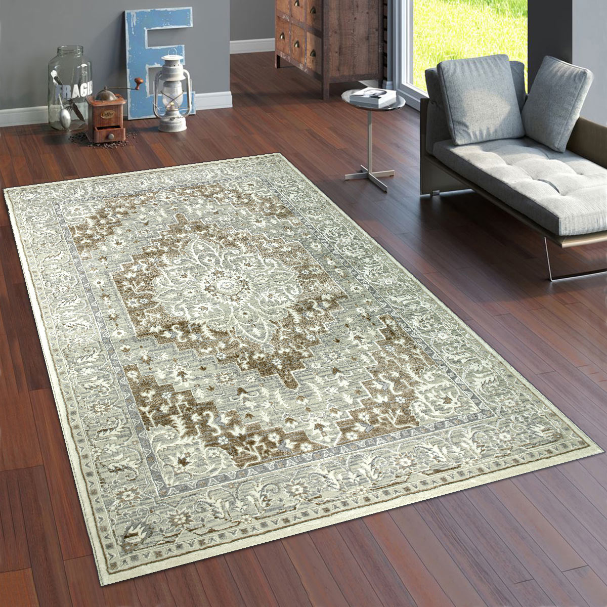 Asel Special Size Carpet Beige