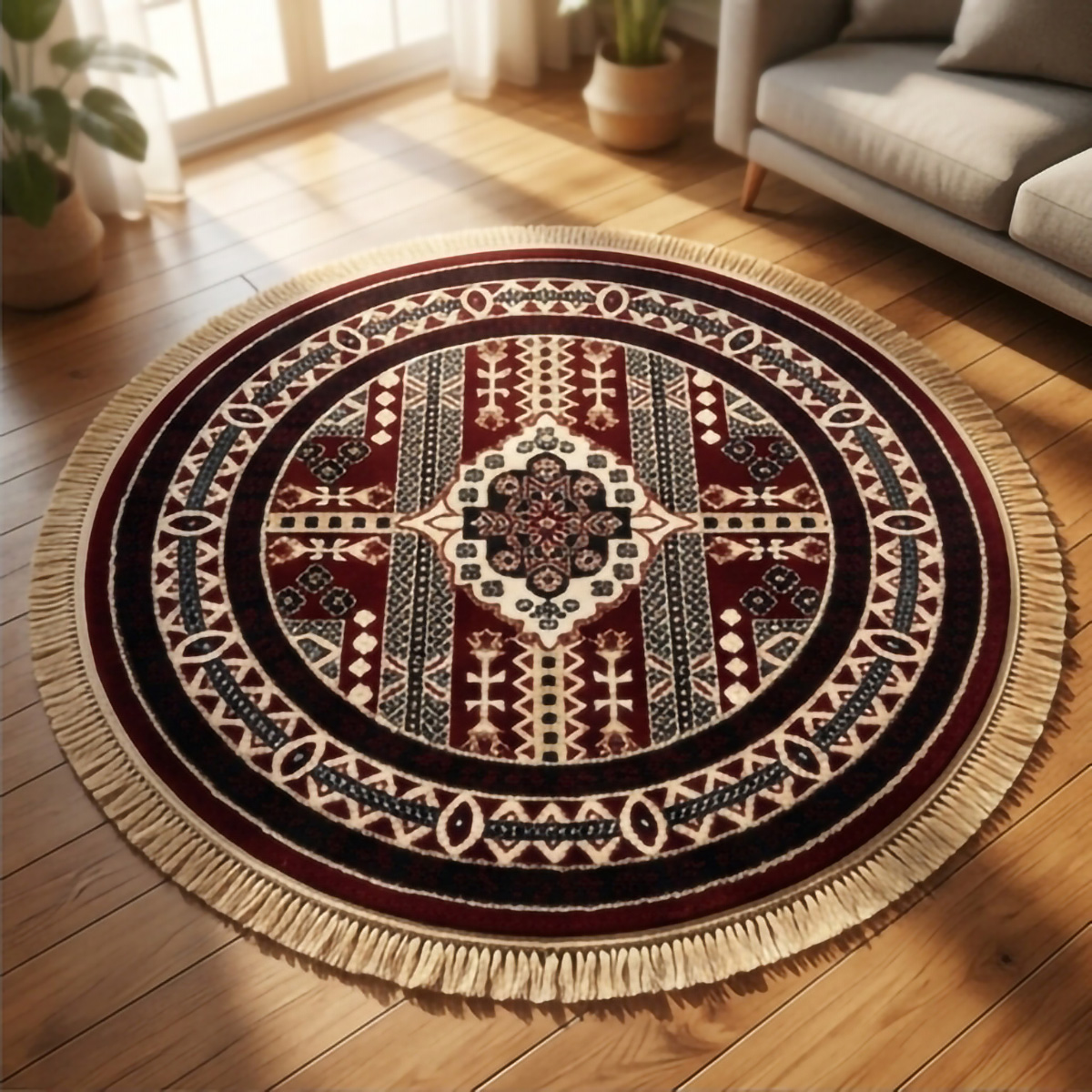 Afghan Round Carpet