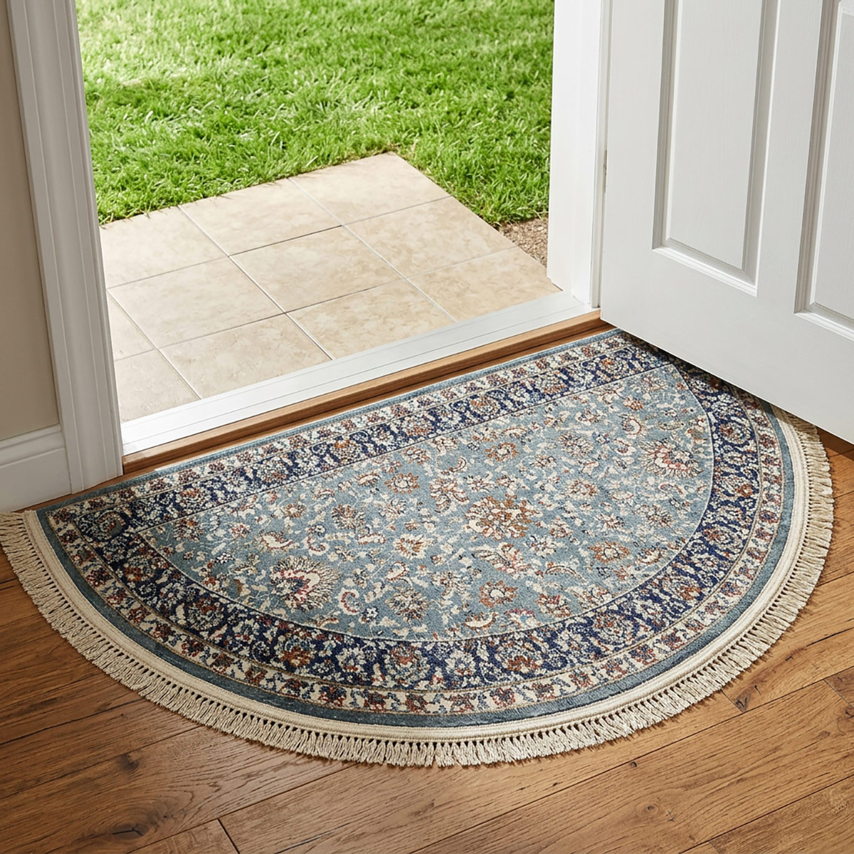 Kashan Carpet Half Round