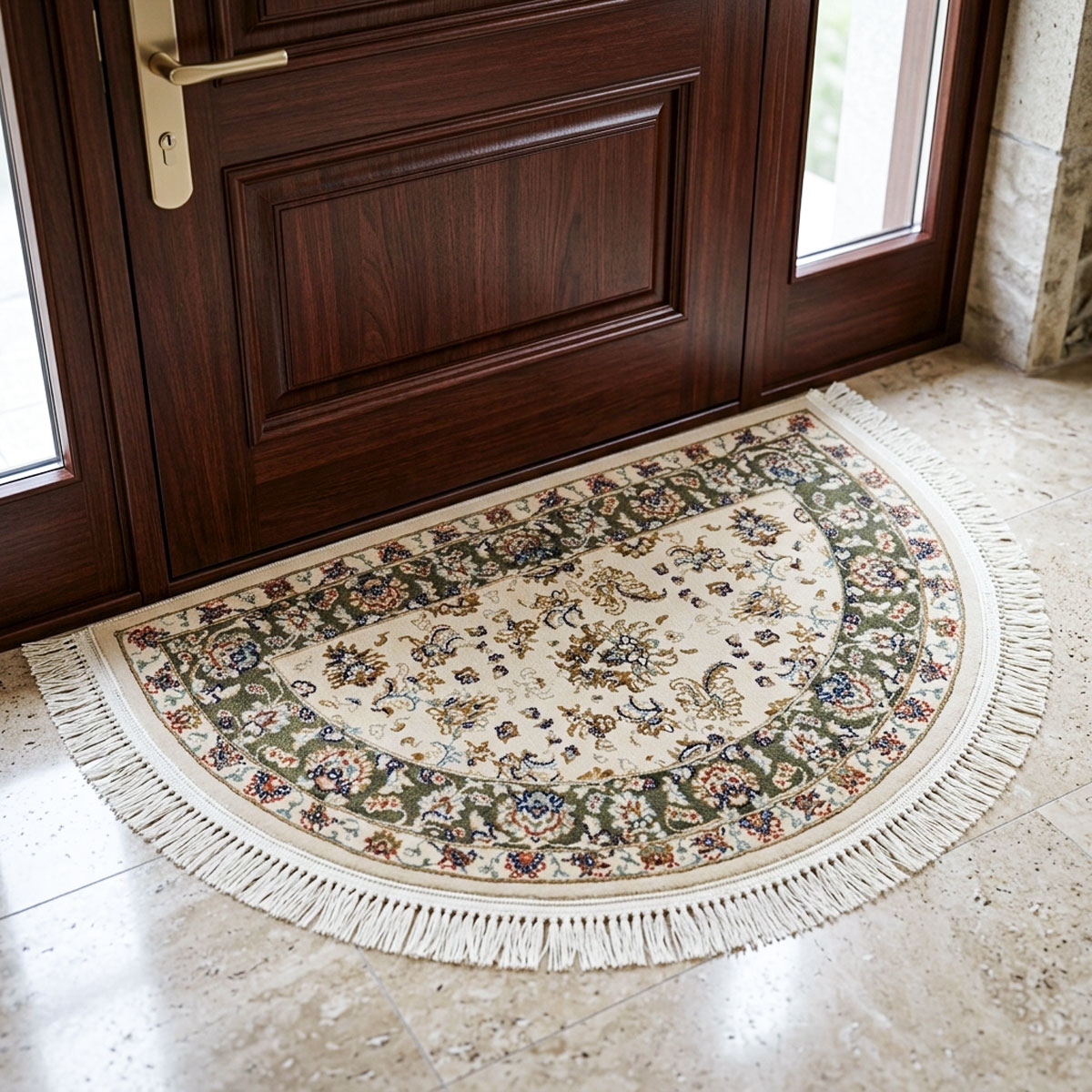 Kashan Carpet Half Round