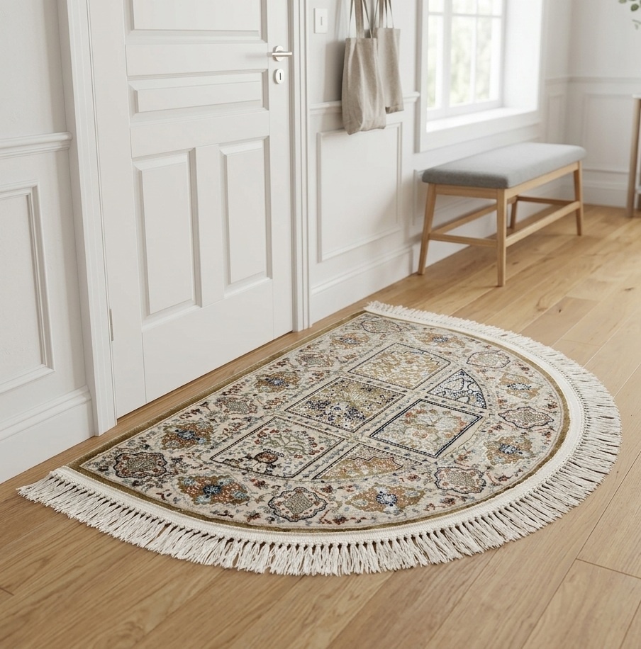 Kashan Half Round Classic Carpet