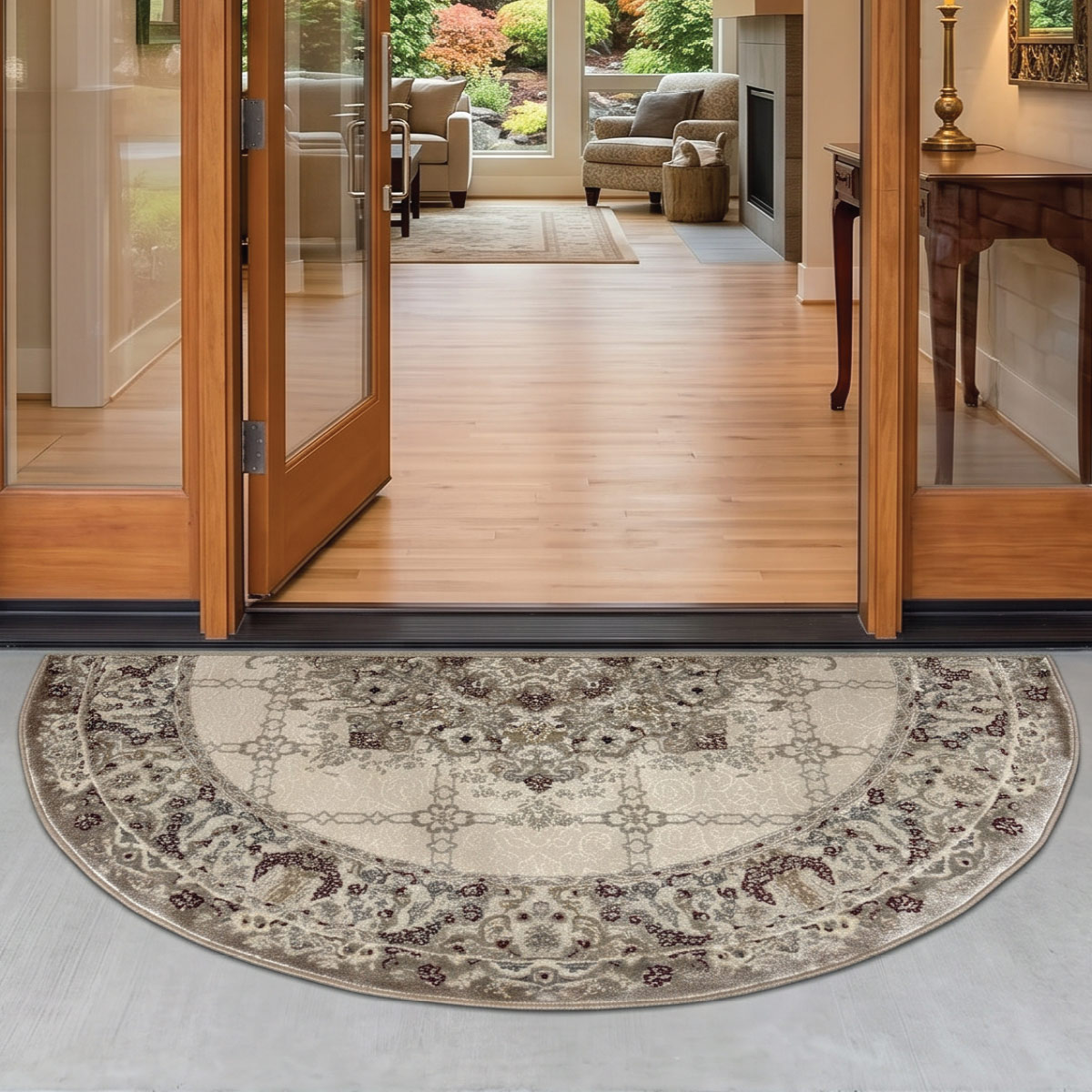 Pasin Carpet Cream Half Round
