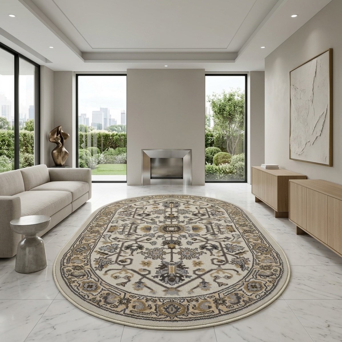 Damavanda Semi Classic Oval Carpet