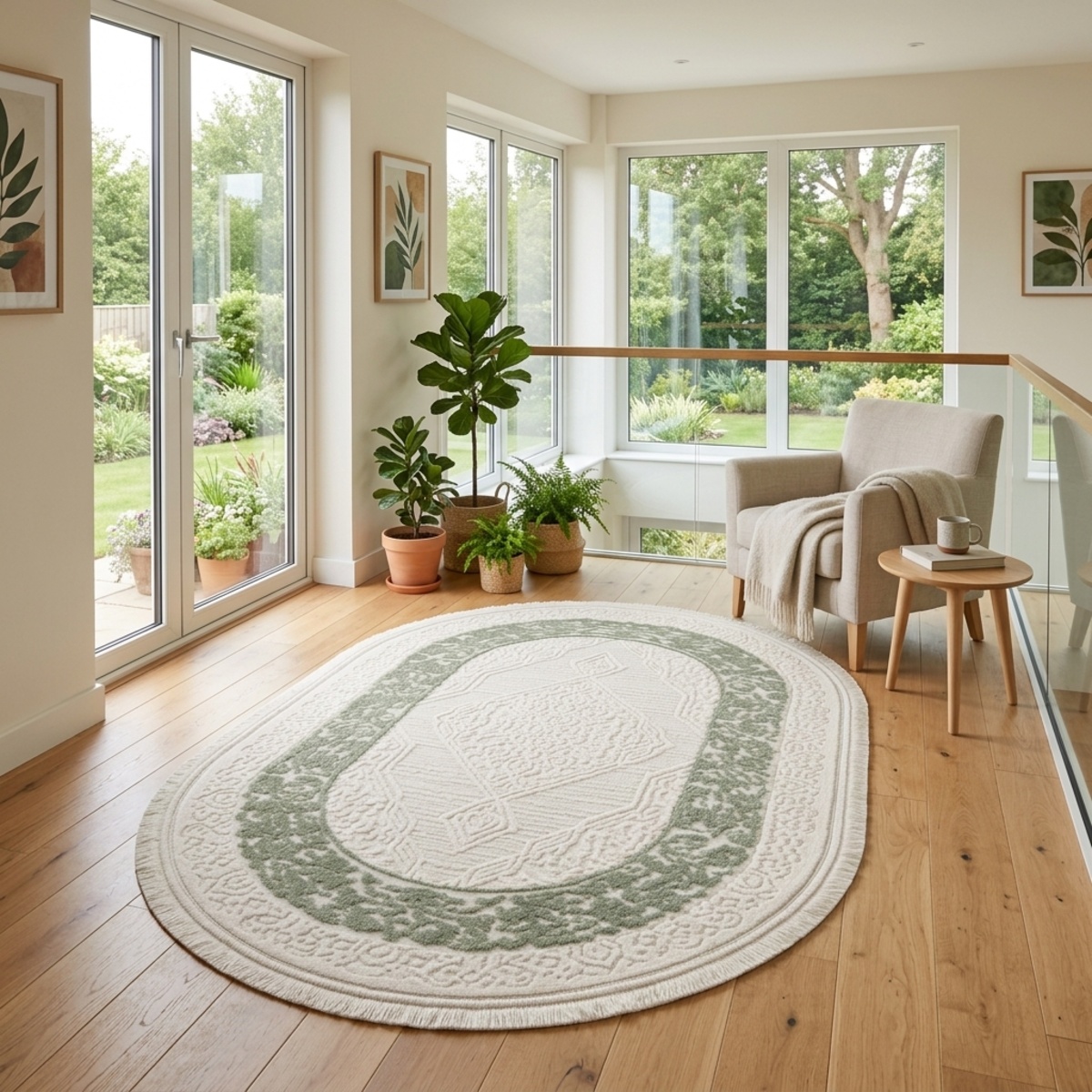 Luna Oval Semi Classic Carpet