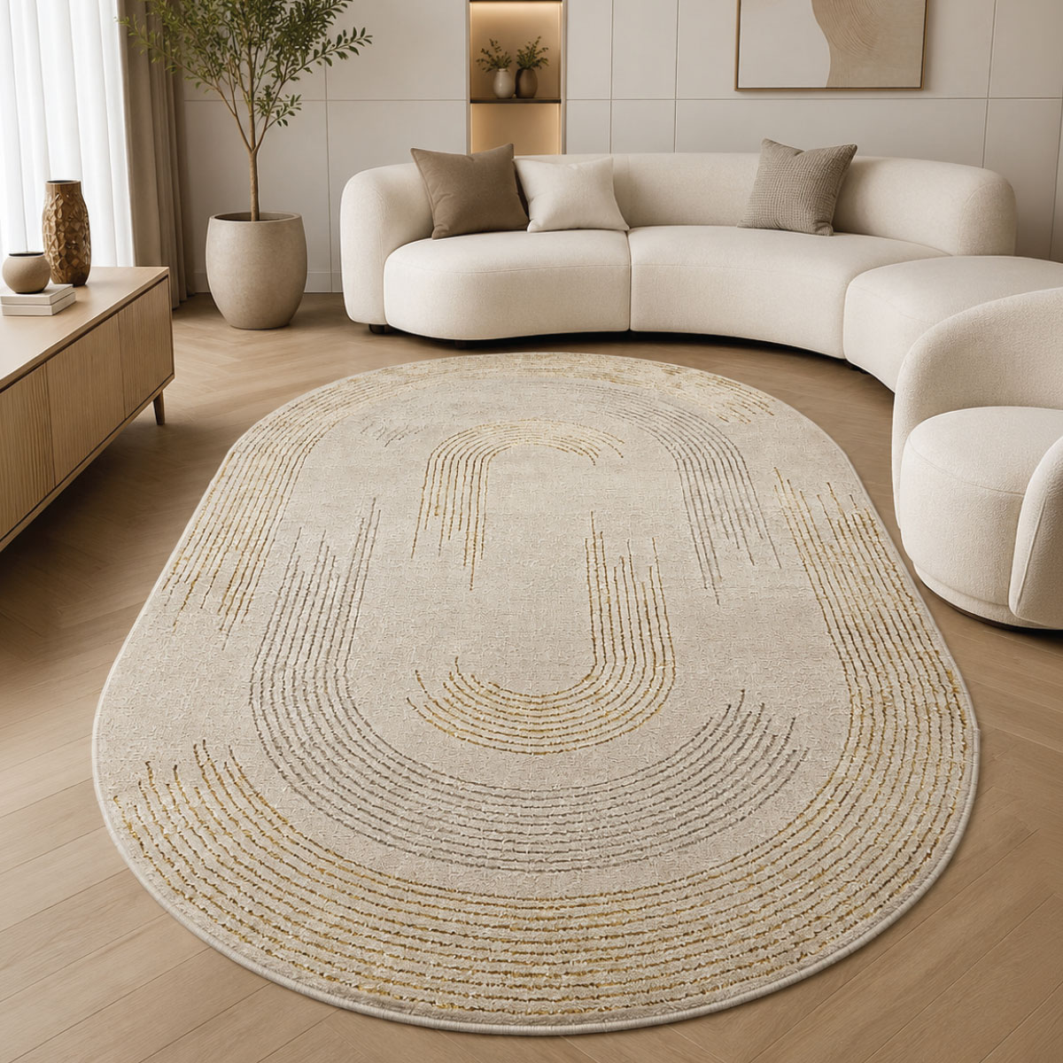 Chalon Modern Oval Carpet