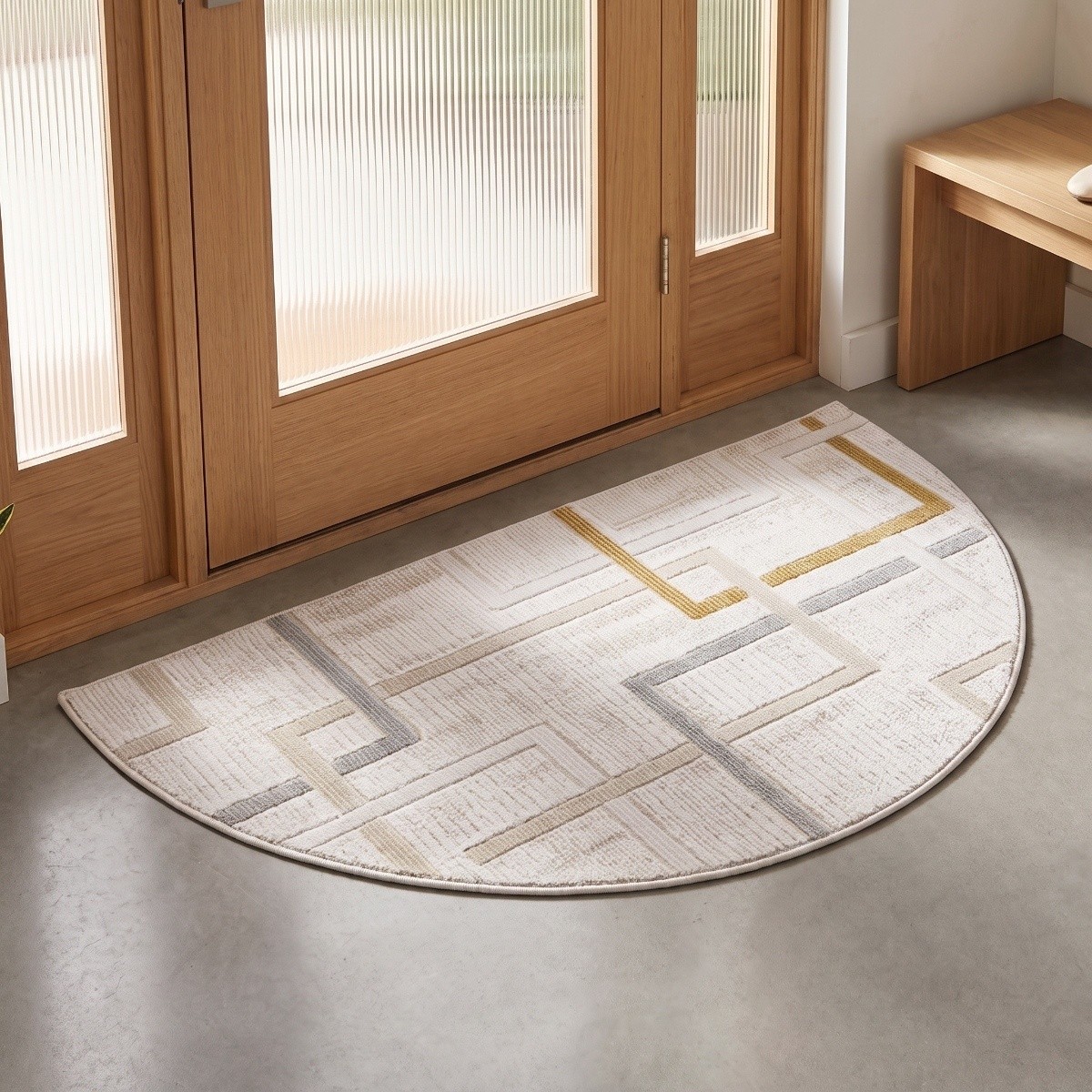 Taboo Modern Half Round Carpet