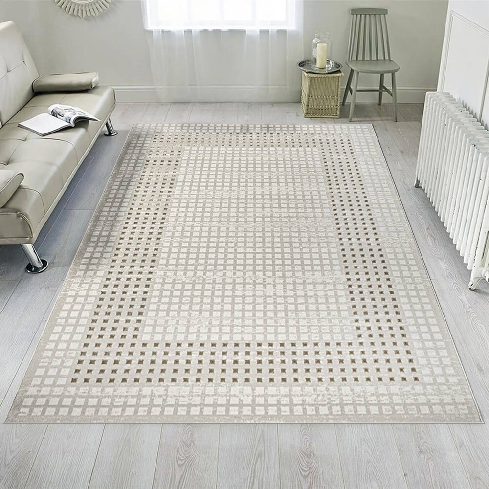 Flora Carpet Beige 100x400cm
