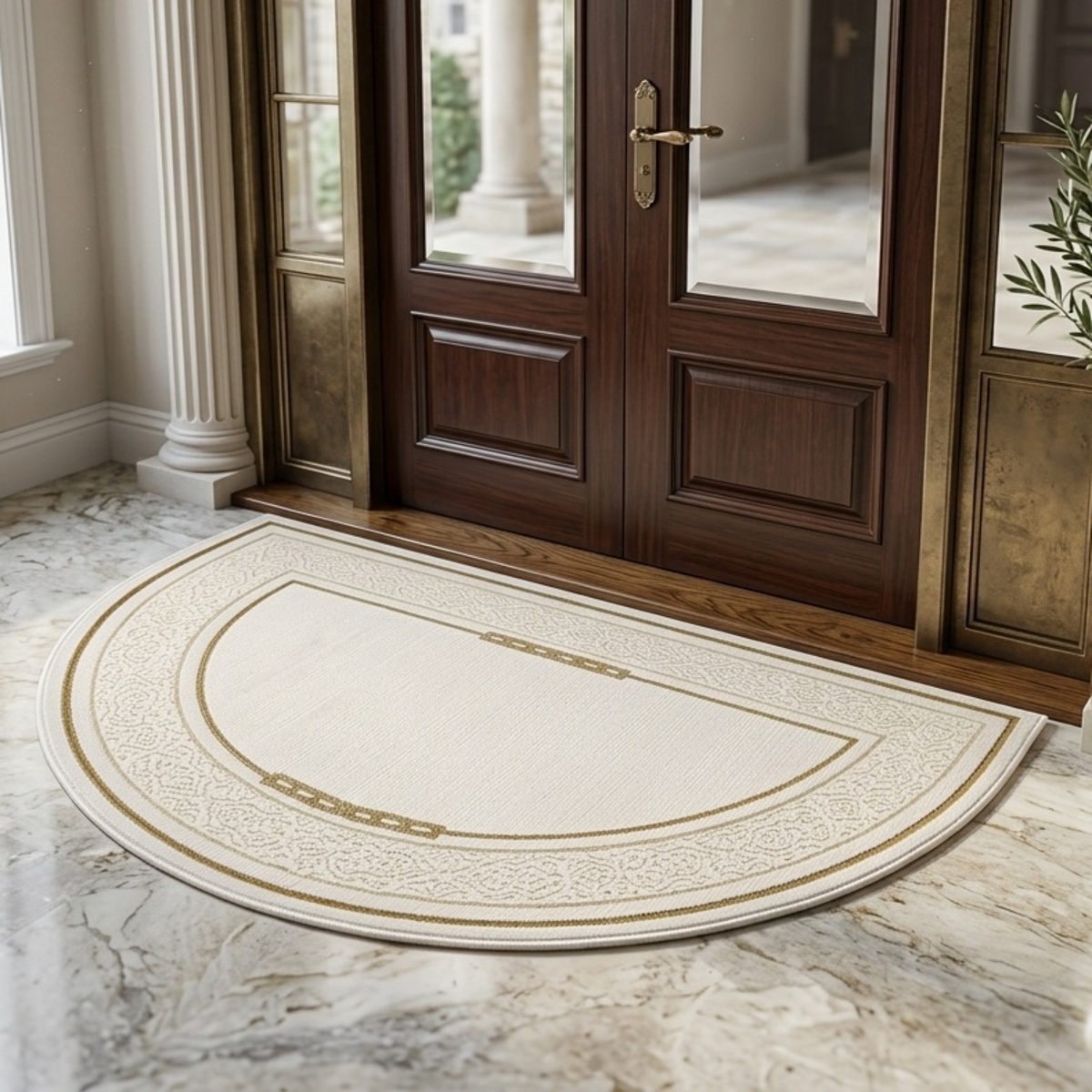 Elit Half Round Modern Carpet
