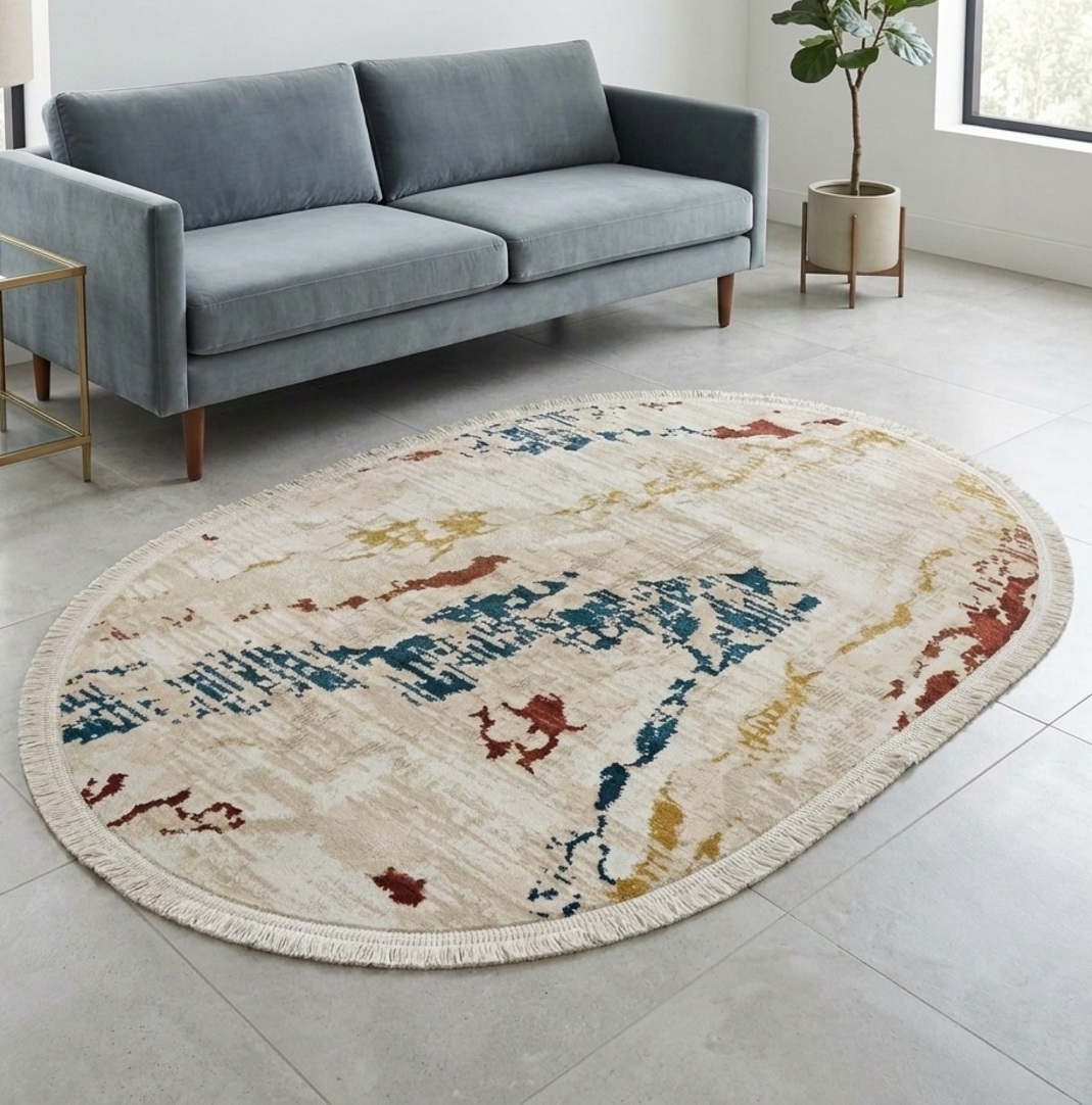 Siesta Modern Oval Carpet