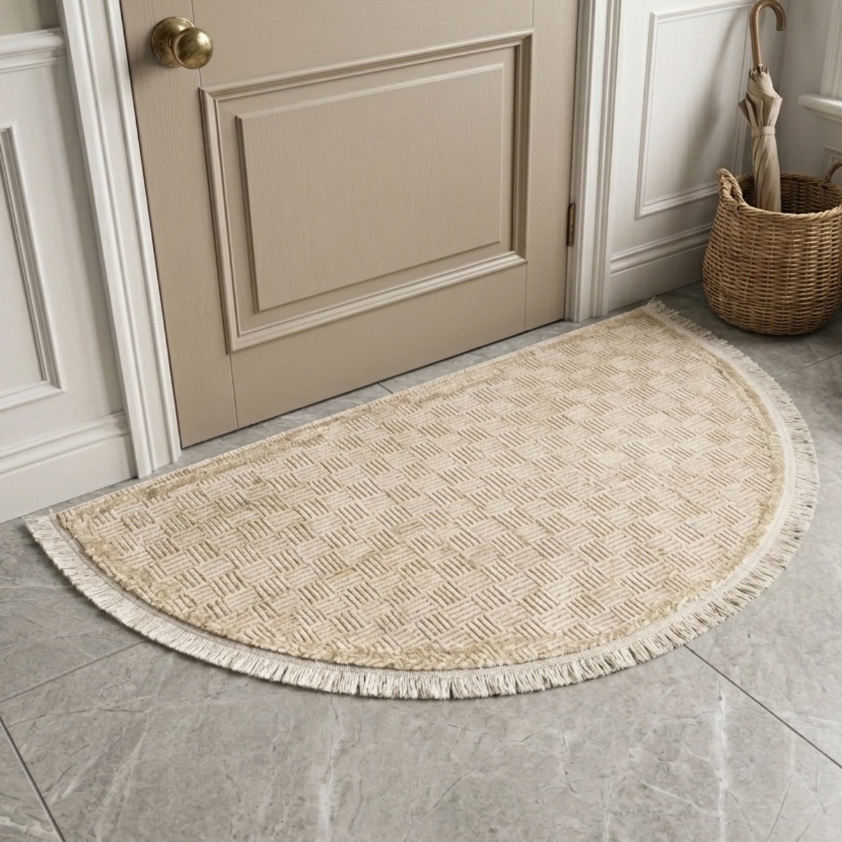 Gravity Half Round Modern Carpet