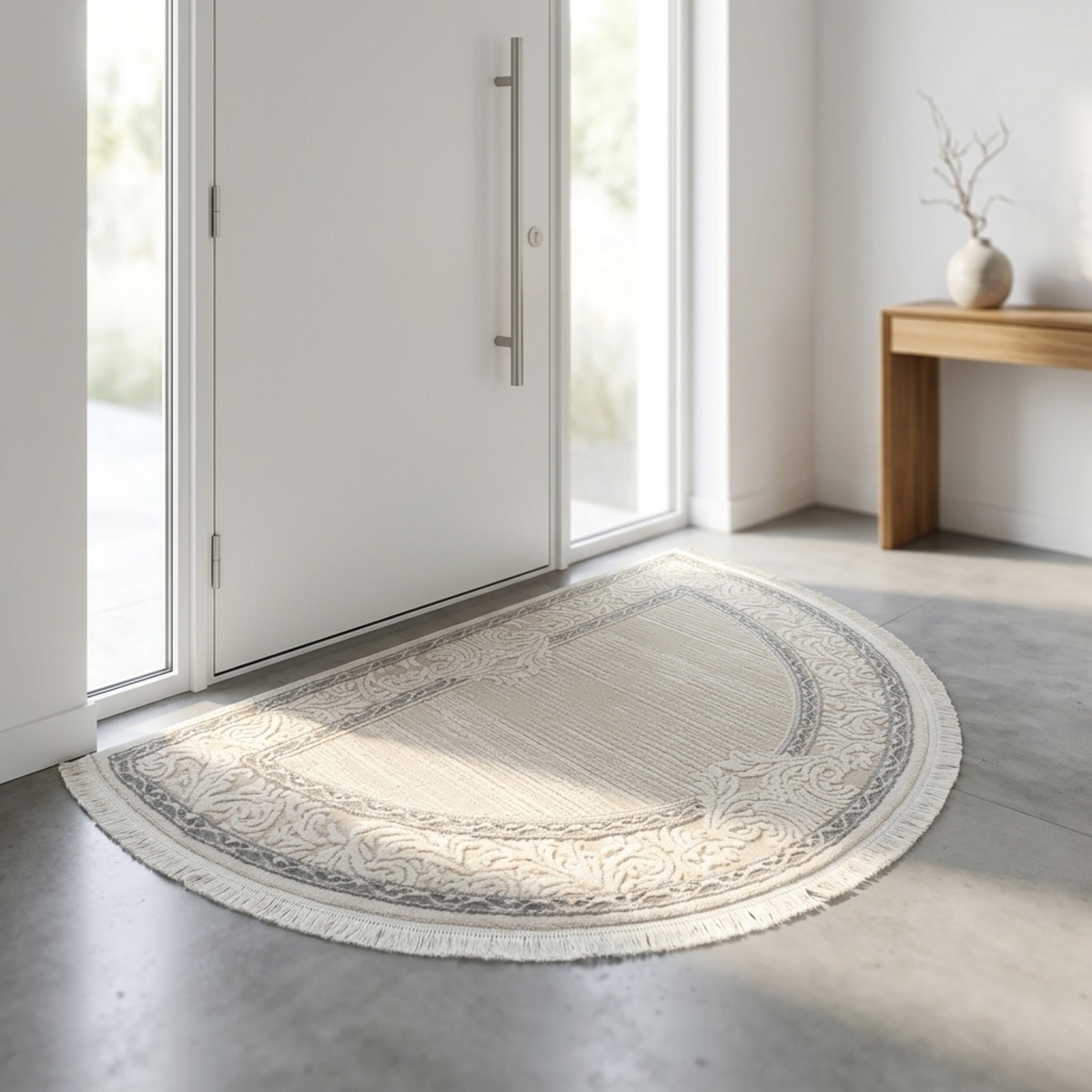 Luna Half Round Modern Carpet