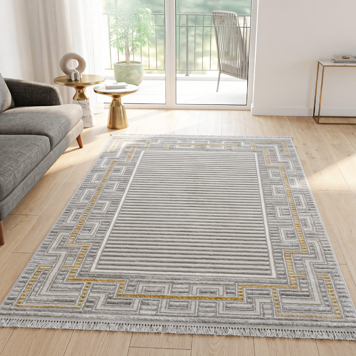 Eco Rug Carpet Grey