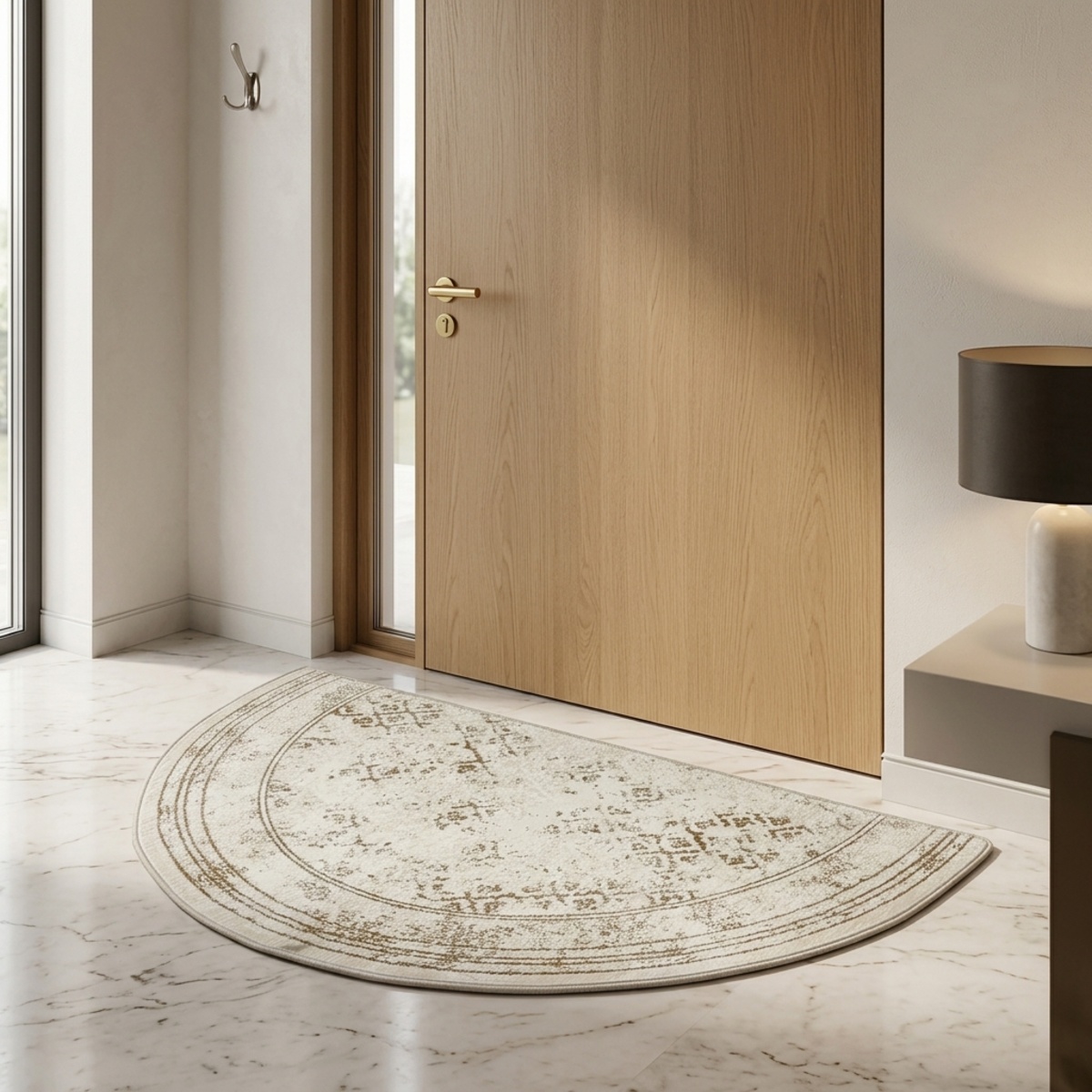Sedefkar Modern Half Round Carpet