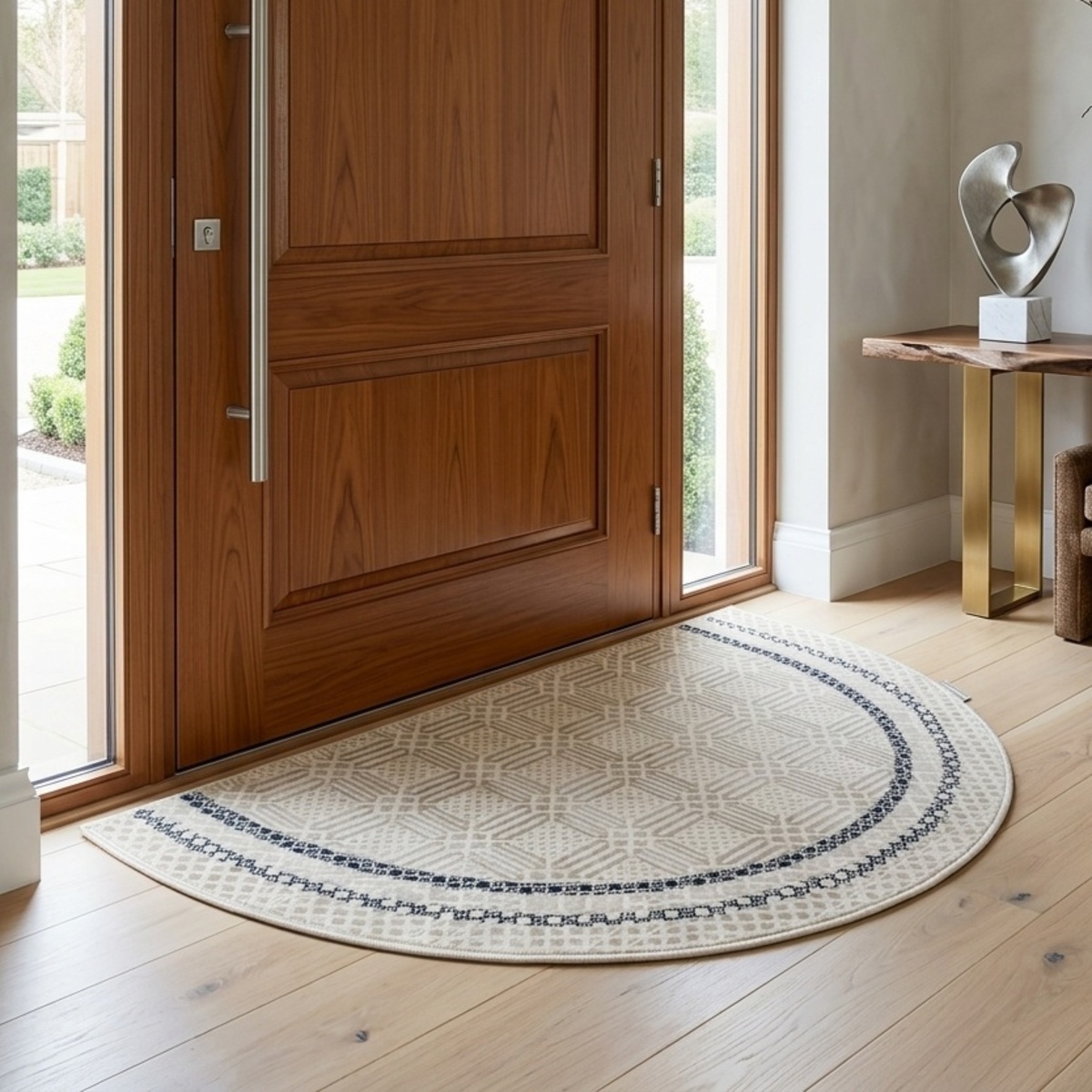 Sihir Modern Half Round Carpet