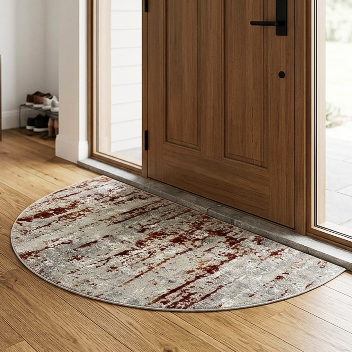 Nova Carpet Cream Half Round 45x90cm