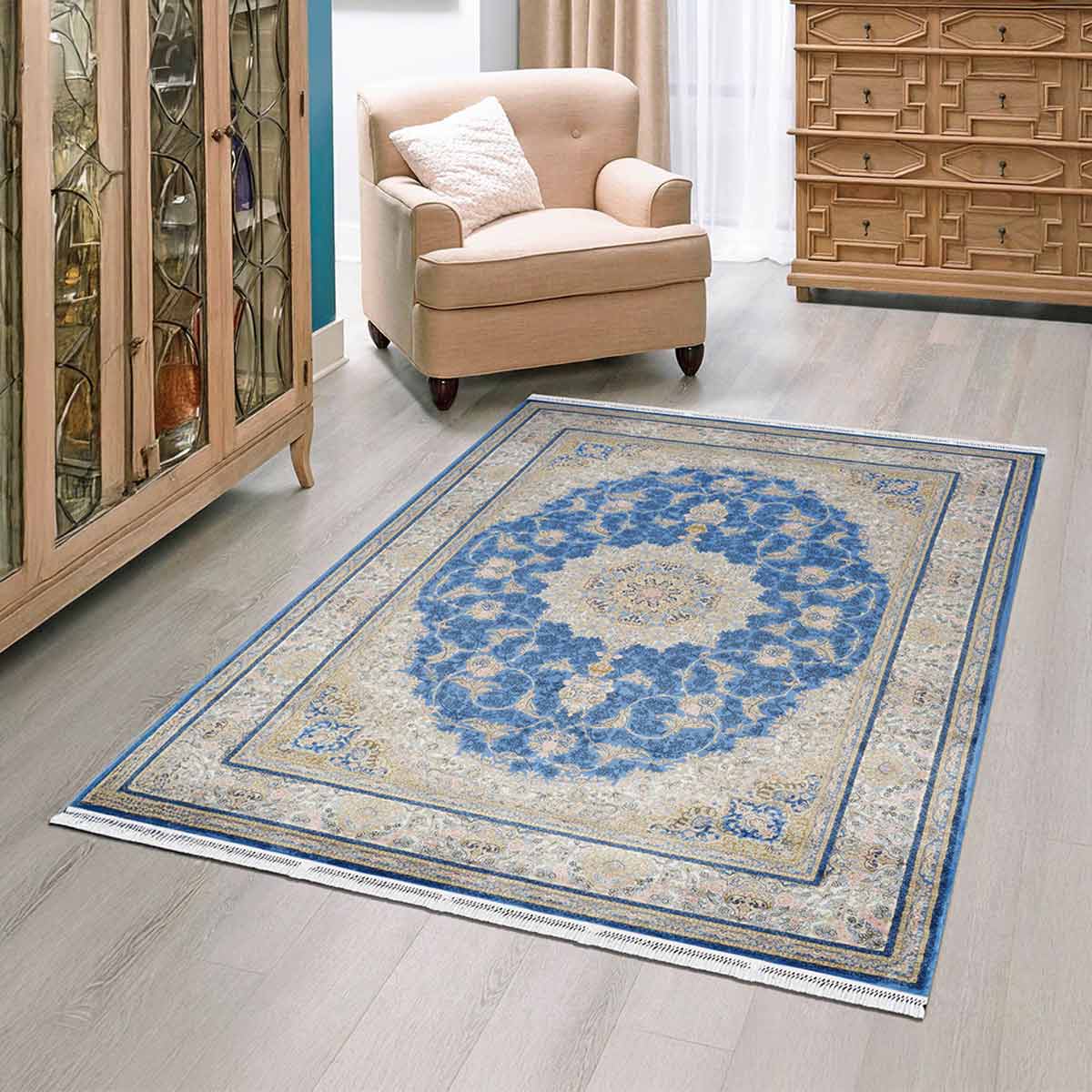 Inspire Blue-Cream Carpet