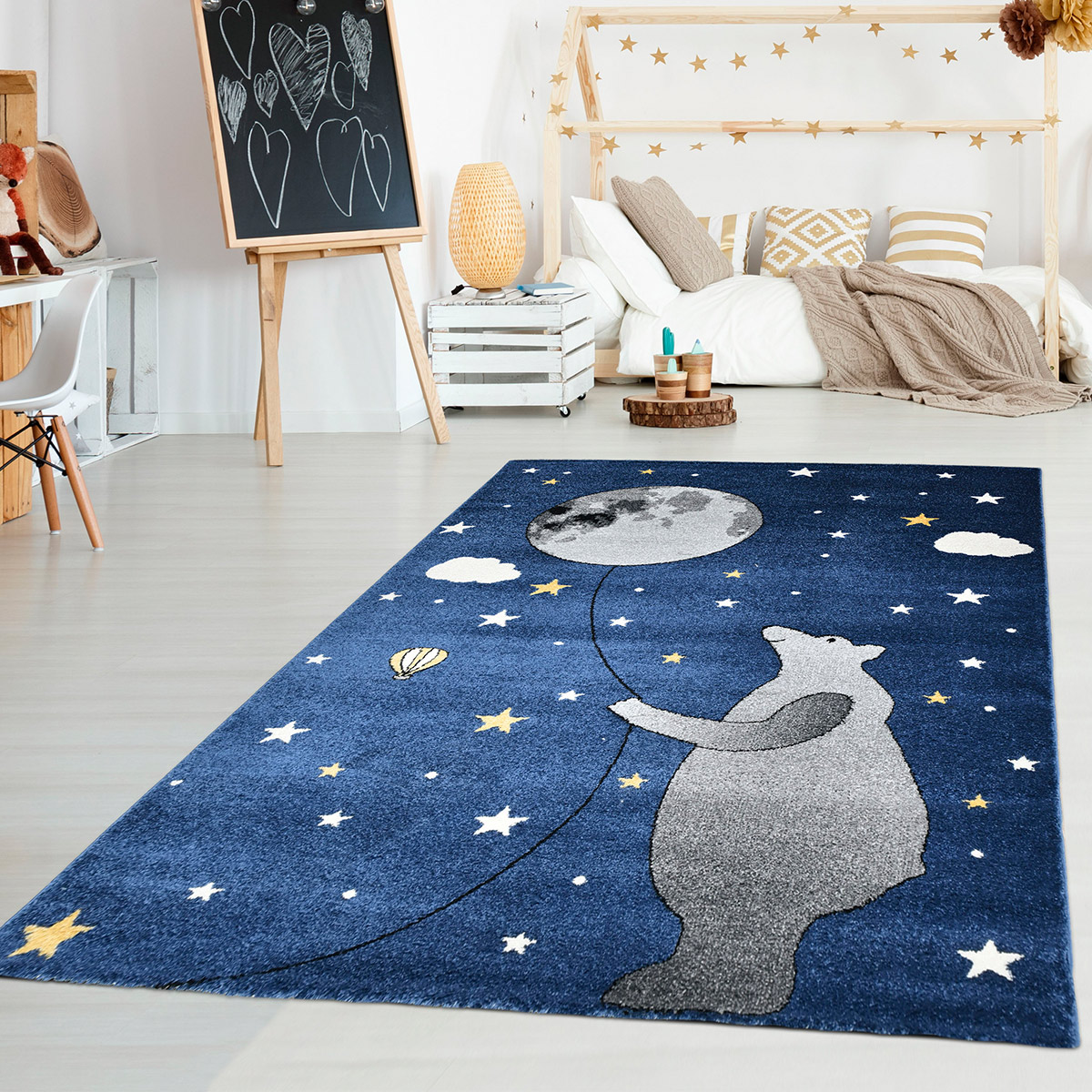Fuly Kids Carpet Blue