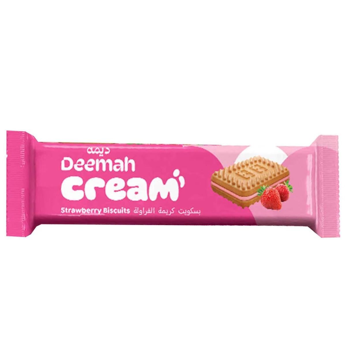 Deemah Cream Strawberry Biscuit 68g
