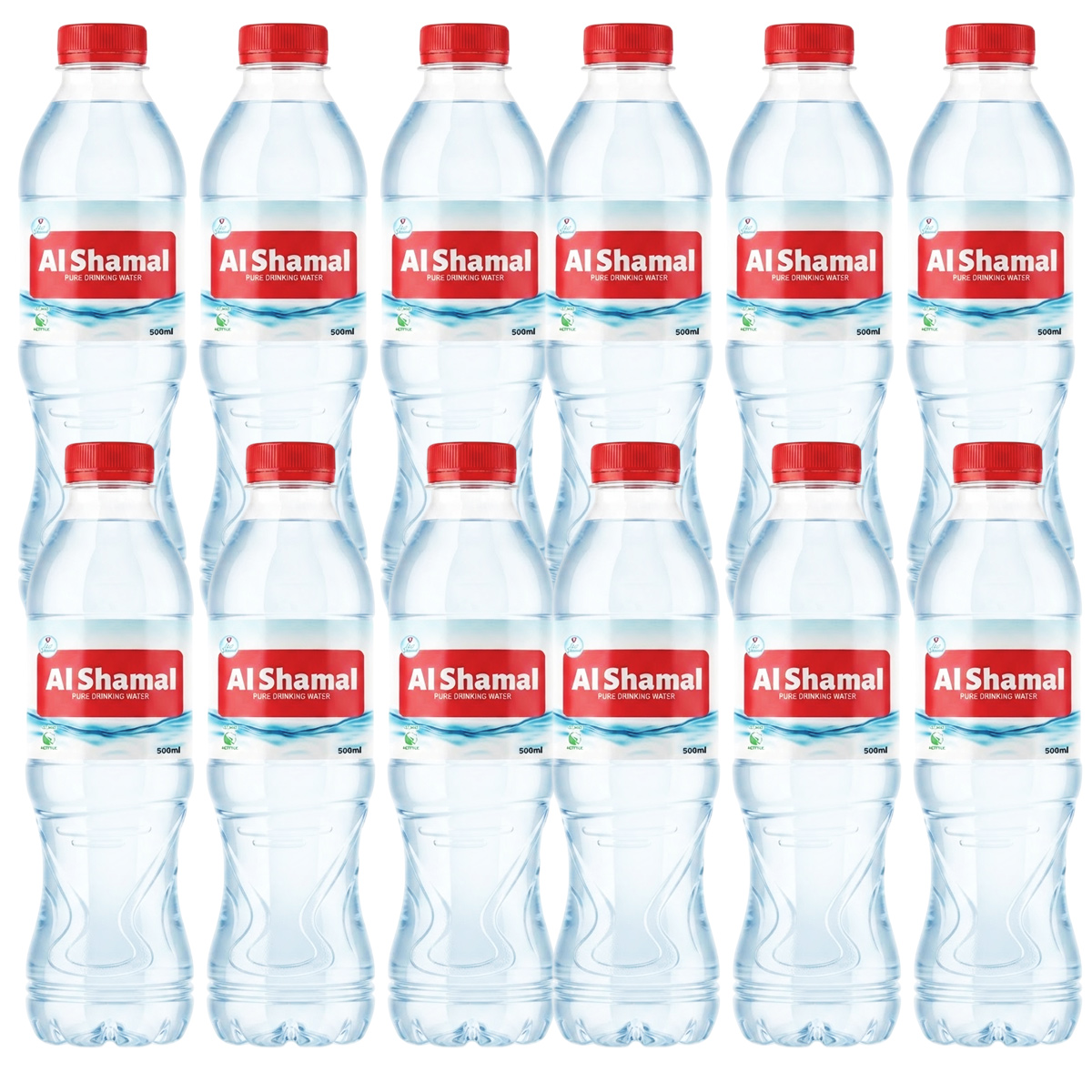 Al Shamal Bottled Pure Drinking Water 12 x 500ml