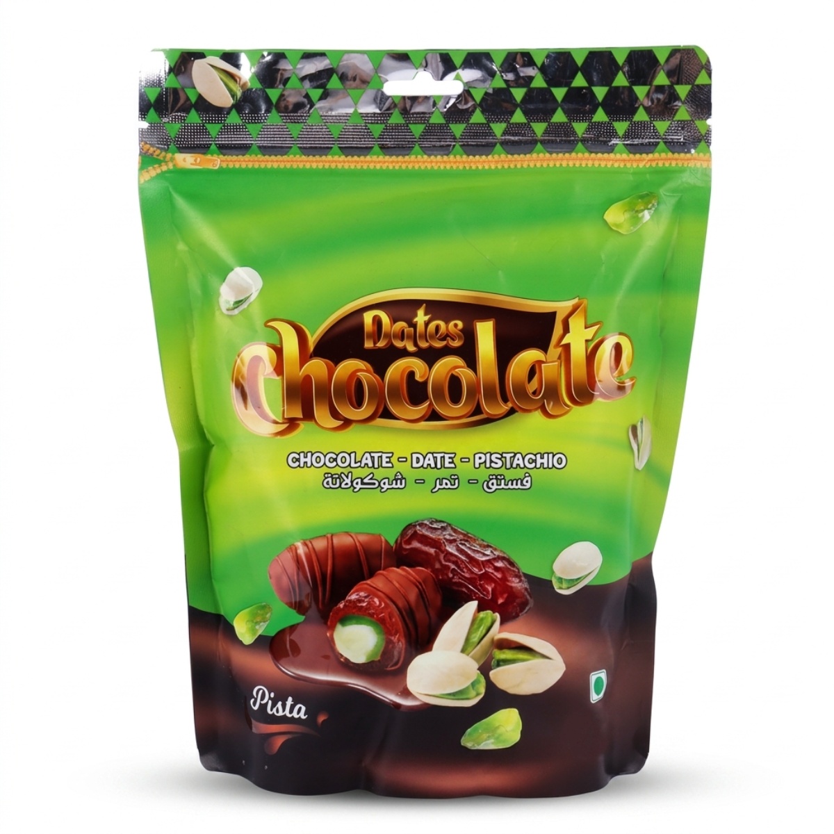 AL Raiqa Chocolate Coated Dates With Pistachio 500g
