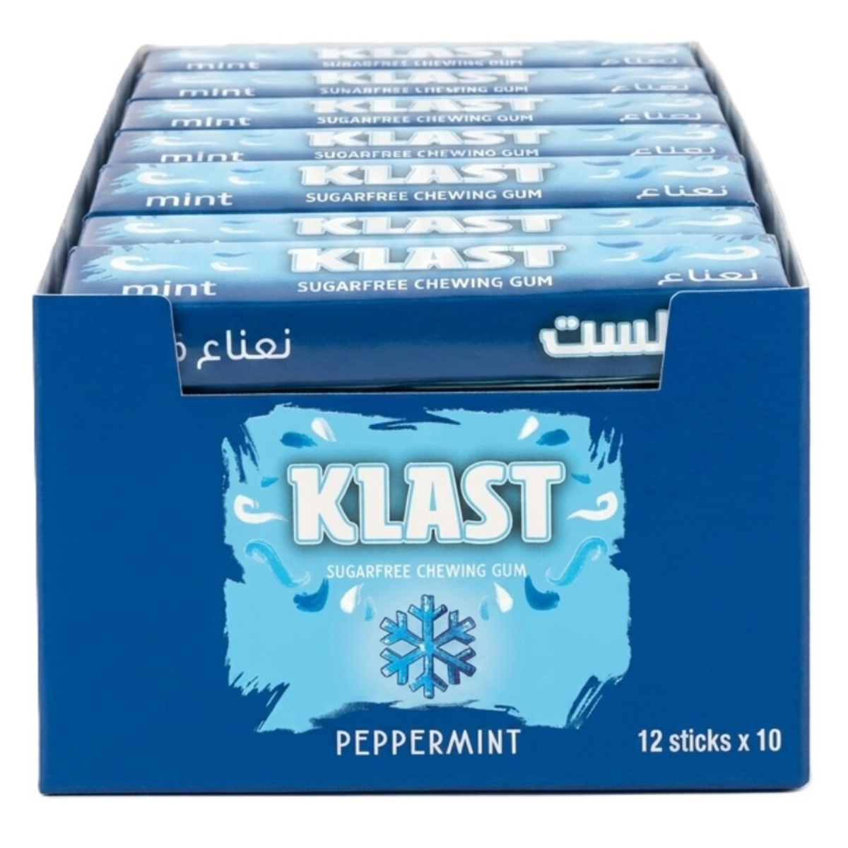 KLAST Sugarfree Chewing Gum Peppermint 10x28.8g