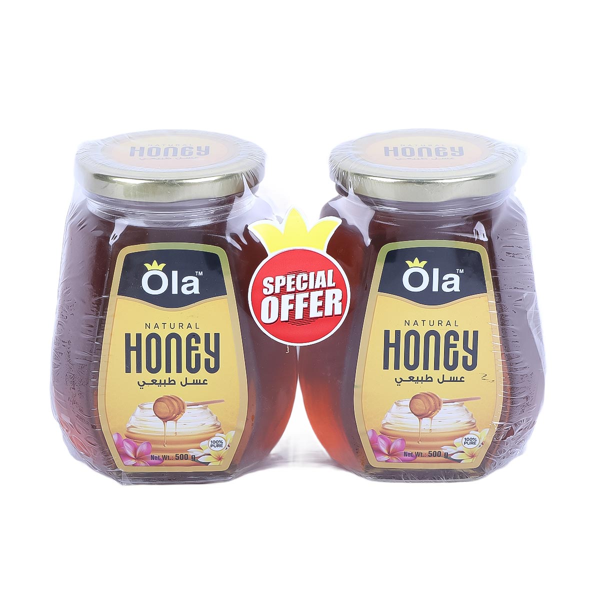 Ola Natural Honey 2x500g Assorted