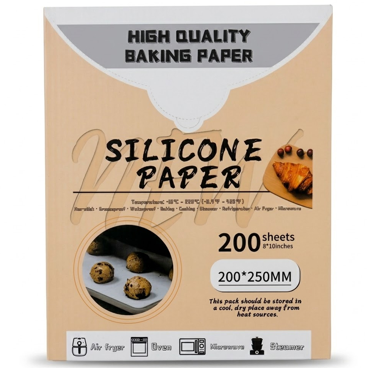 High Quality Silicone Baking Paper 200 Sheets