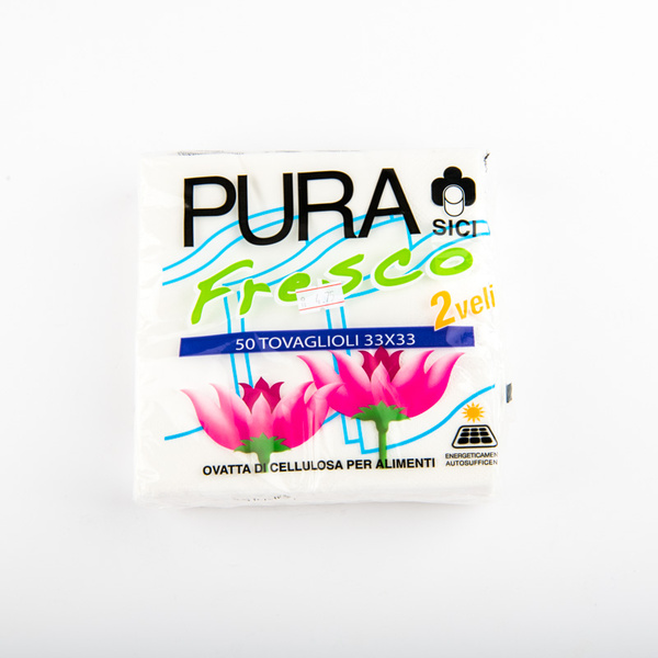 Pura Napkin 2ply 33x33 50s