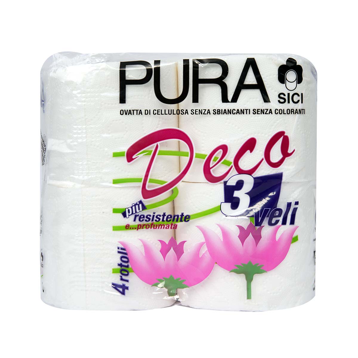 Pura Toilet Roll Deco 4 Rolls 
