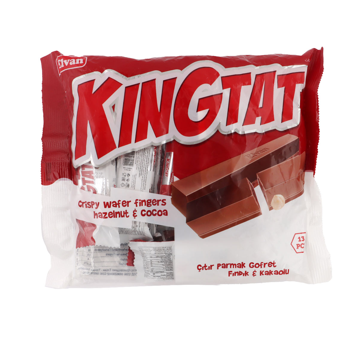 Elvan Kingtat Crispy Wafer Hazelnut & Cocoa 234g