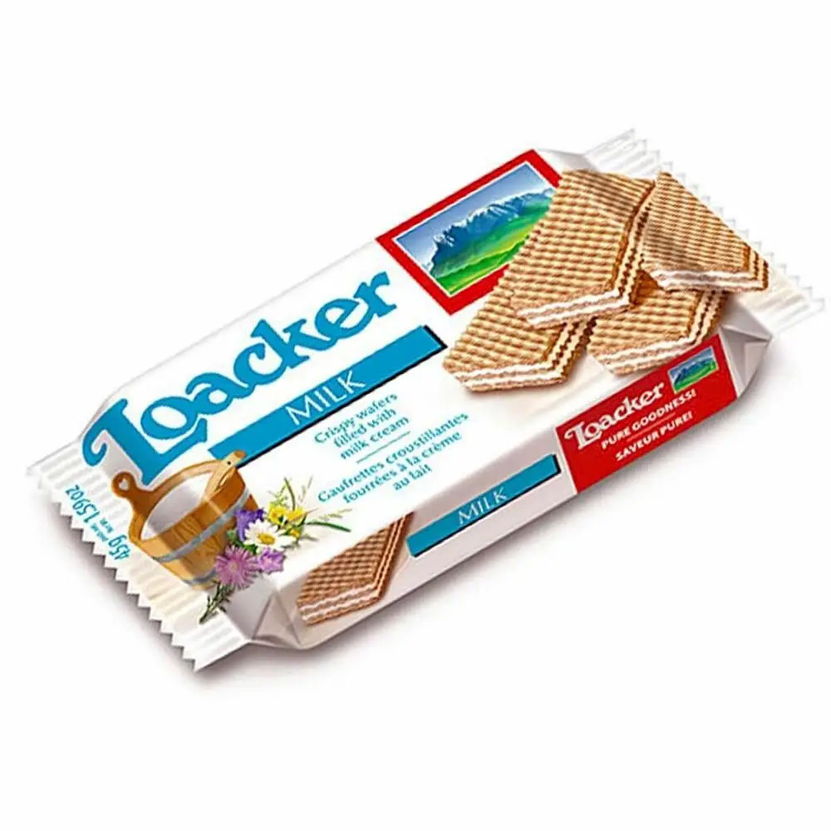 Loacker Milk Cream Filled Wafers 45g