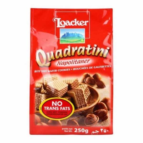 Loacker Quadratini Bite Size Wafer Cookies 250g