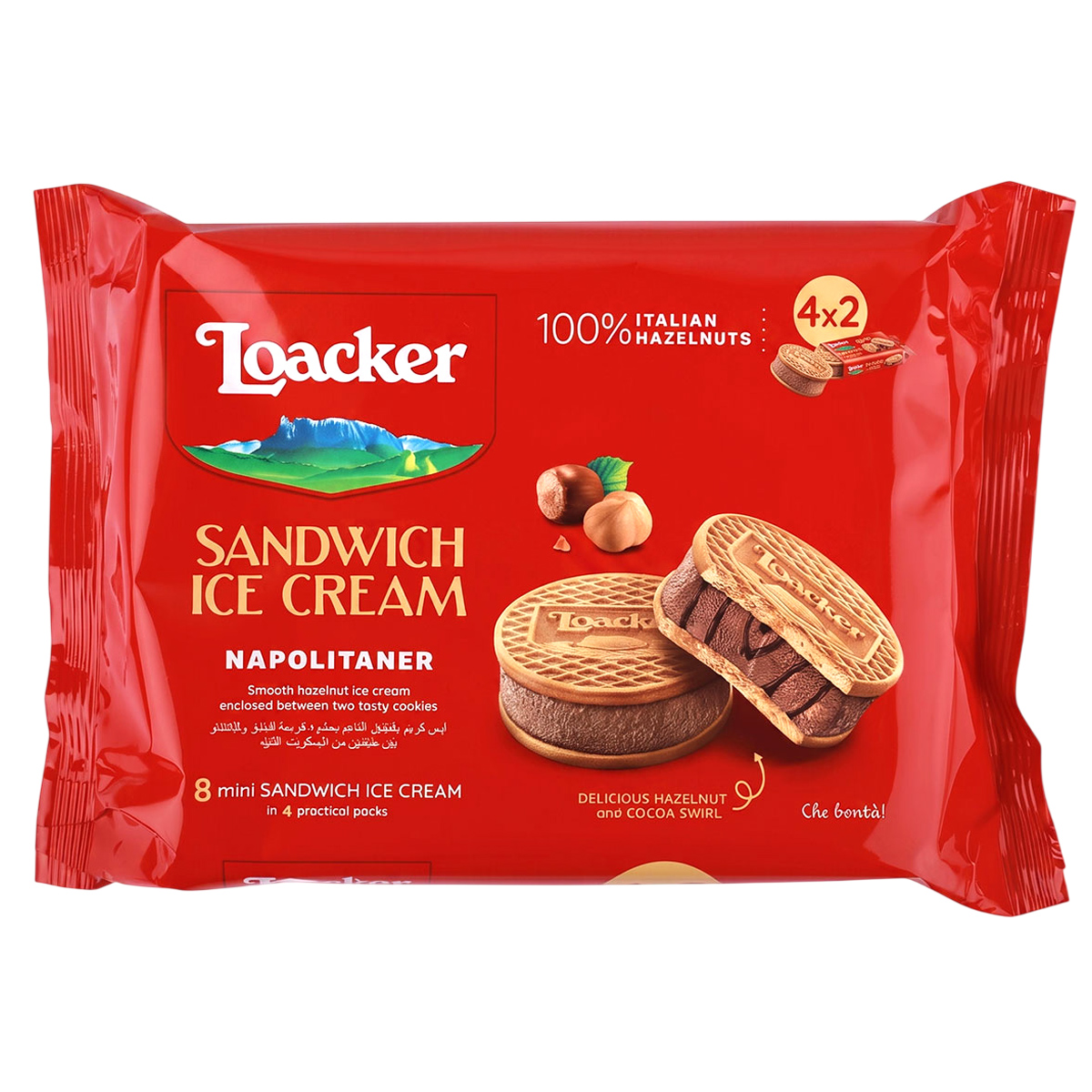 Loacker Sandwich Ice Cream Napolitaner 264g