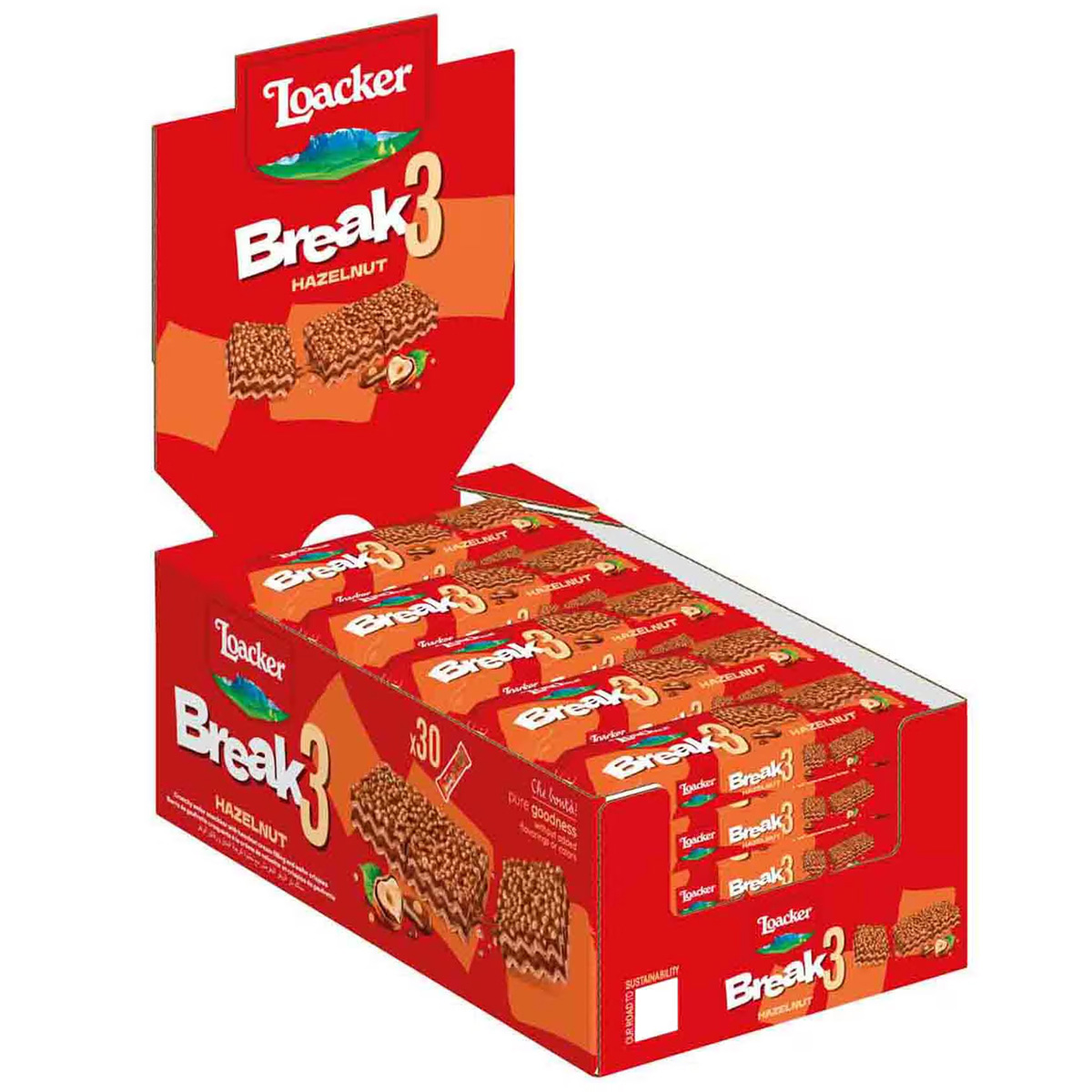 Loacker Break 3 Hazelnut 30x19g