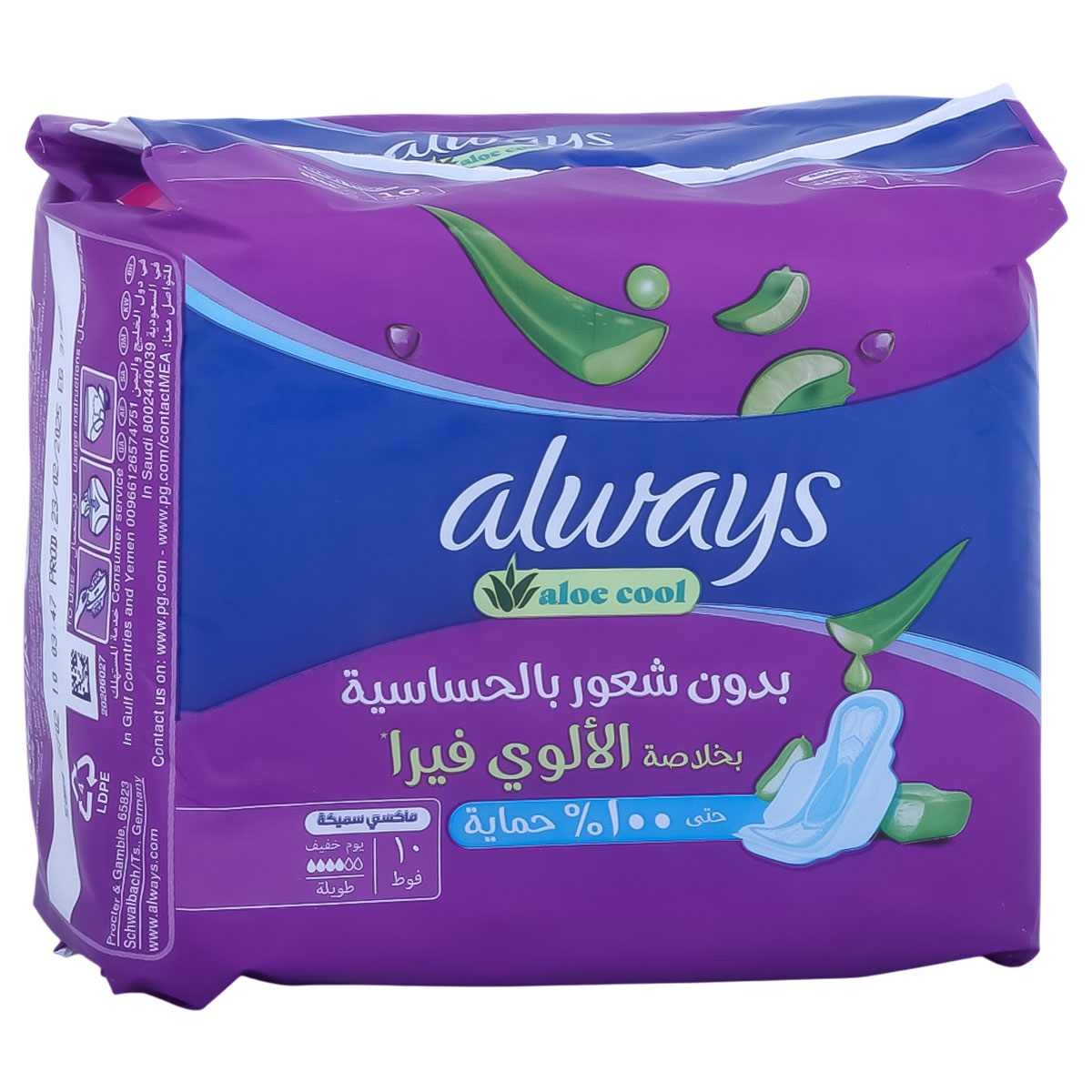 Always Aloevera Essence Maxi Thick Sanitary Pad 10 Pieces