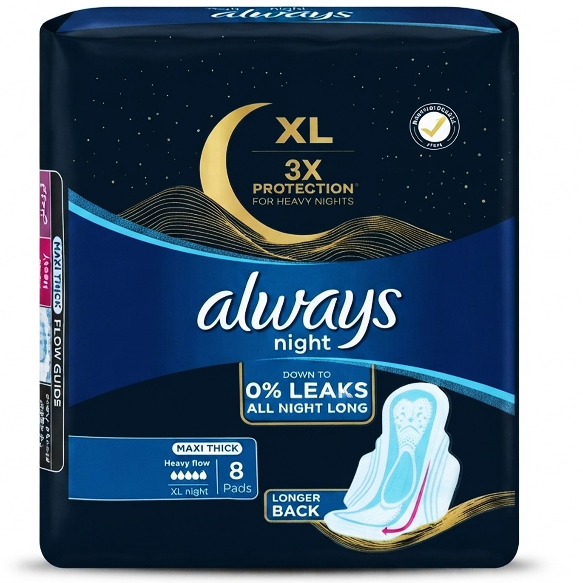 Always Night Maxi Thick 3X Protection Feminine Pads 1 x 8 Pieces